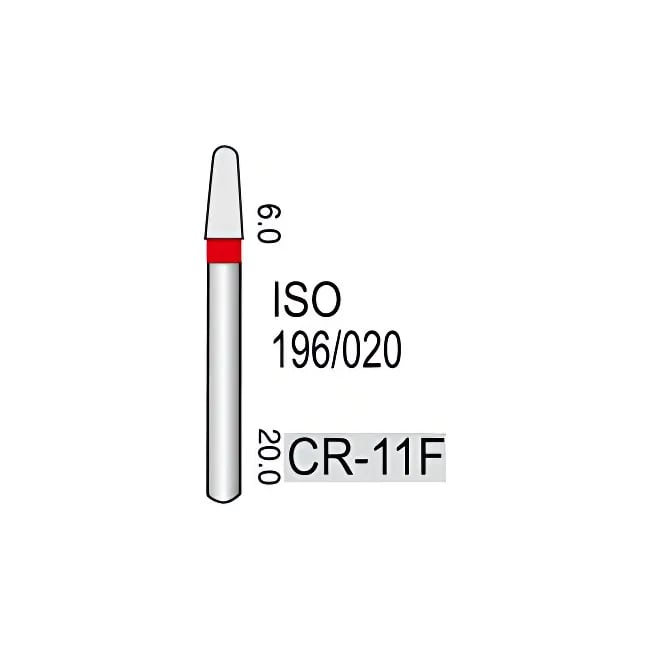Round End Taper or Inlay Preparation Shape CR-11F, Fine Grit, 196/019
