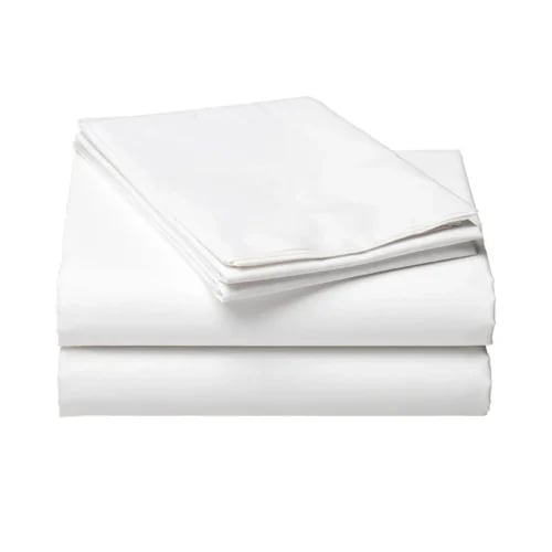 Bed Sheet With Pillowcase, White
