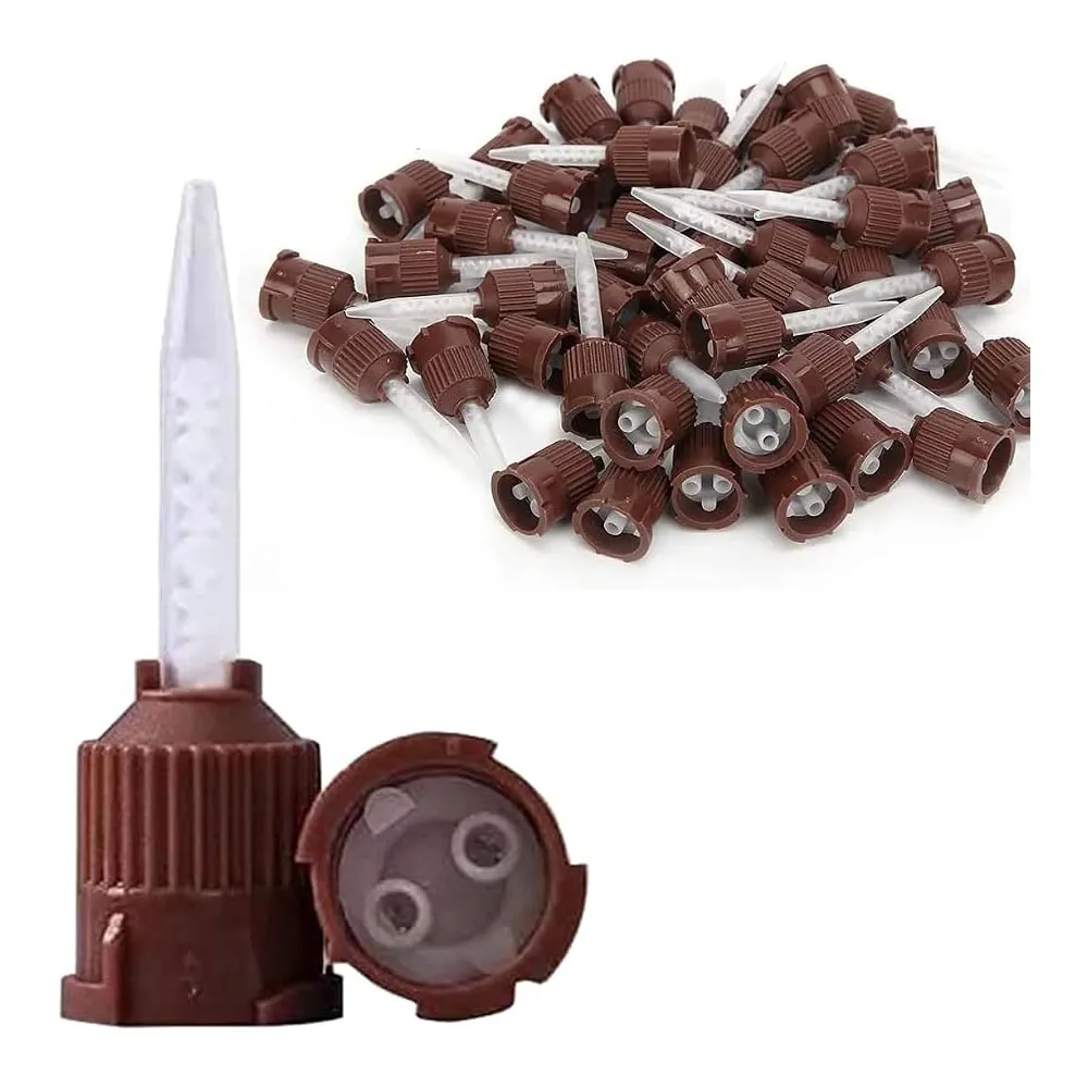 Mixing Tips, Brown with Clear Tip, PK/50