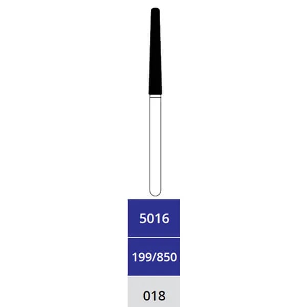 Diamond Bur, Cone Round End, Medium, FG Long 315-018, 5016