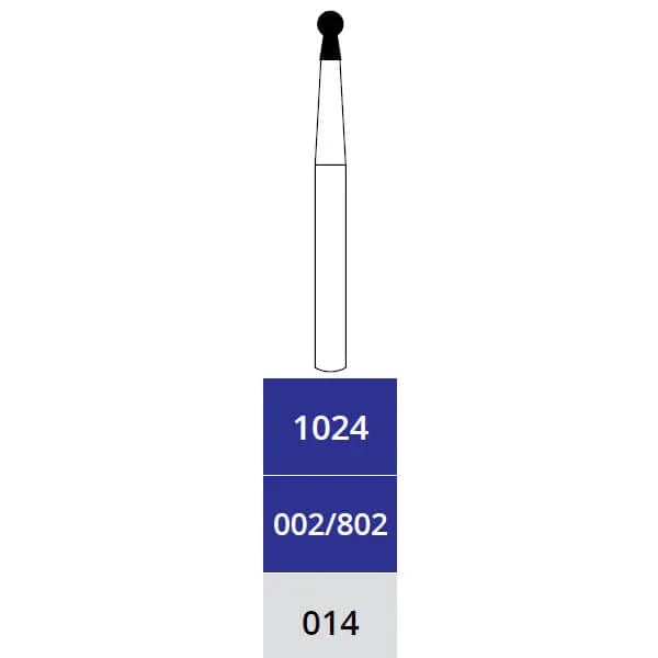 Diamond Bur, Round with Collar, Coarse, FG 014