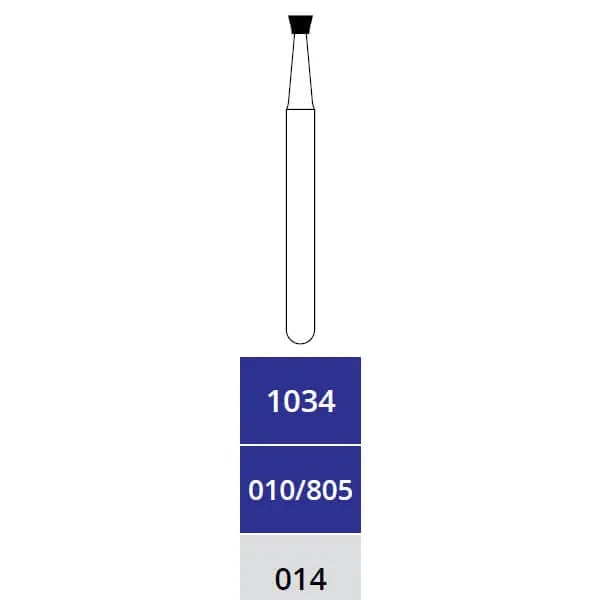 Diamond Burs, Inverted Cone, Medium, FG 014, 1034