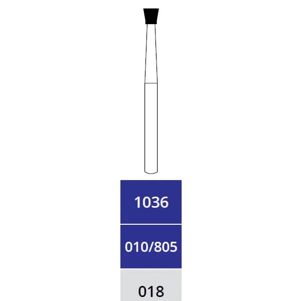 Diamond Burs, Inverted Cone, Medium, FG 018, 1036