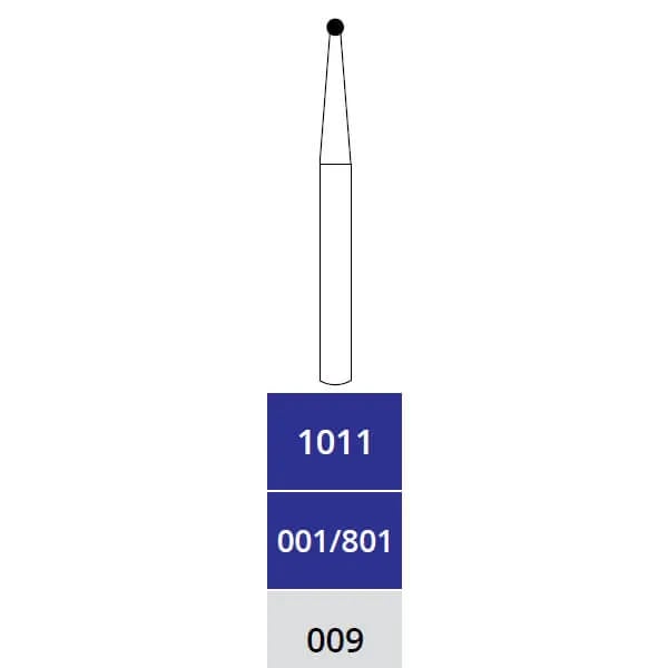 Diamond Burs, Round, Medium, FG 009