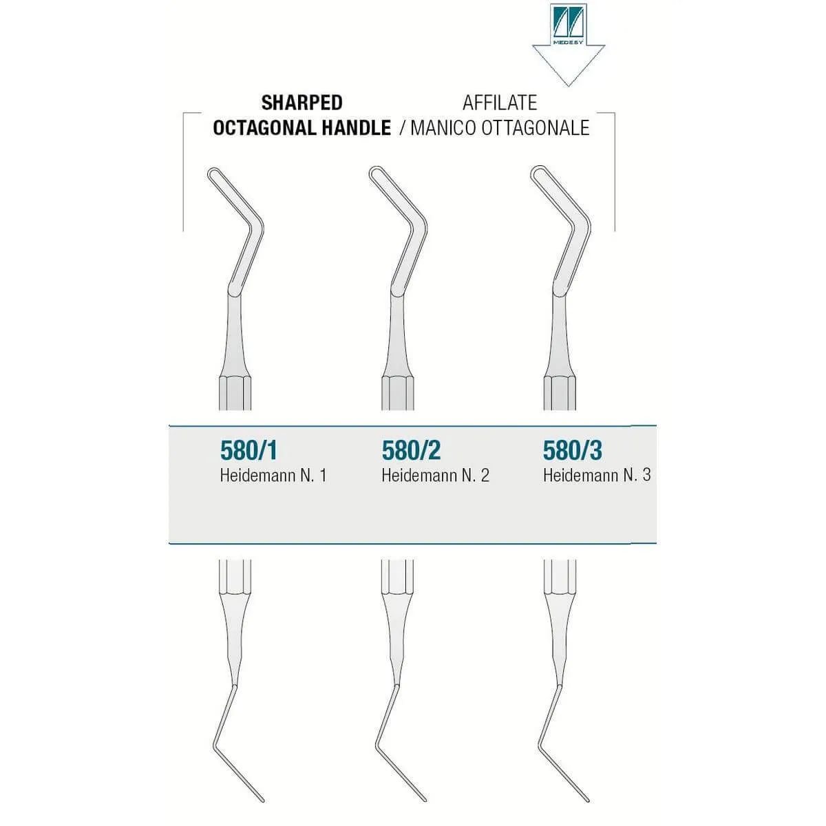 Composite Spatula Heidemann Sharp N.3
