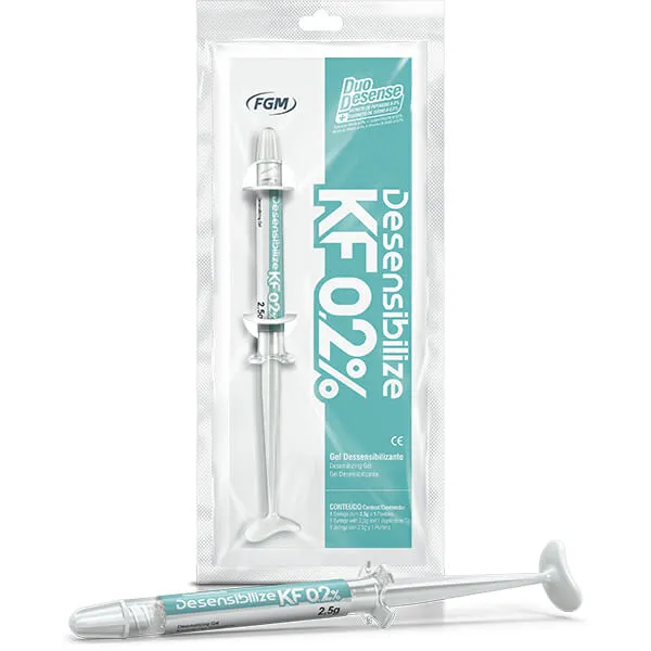 Desensibilize KF 0.2% جل مزيل للتحسس مع محقن مزدوج العمل