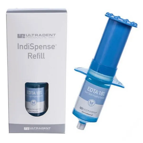 محلول EDTA 18%، عامل تخليب لقنوات الجذر، إعادة تعبئة IndiSpense 30ml