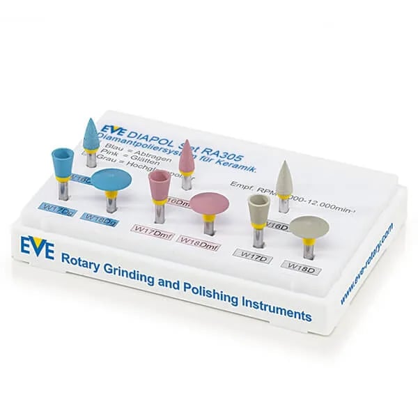 DIAPOL Porcelain Polishing, RA, 9 Pieces