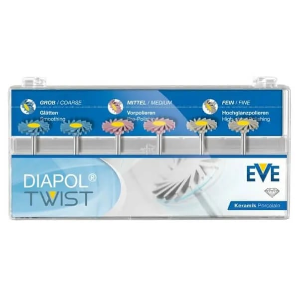 DIAPOL TWIST, Porcelain Polishing, RA, 6 Pieces