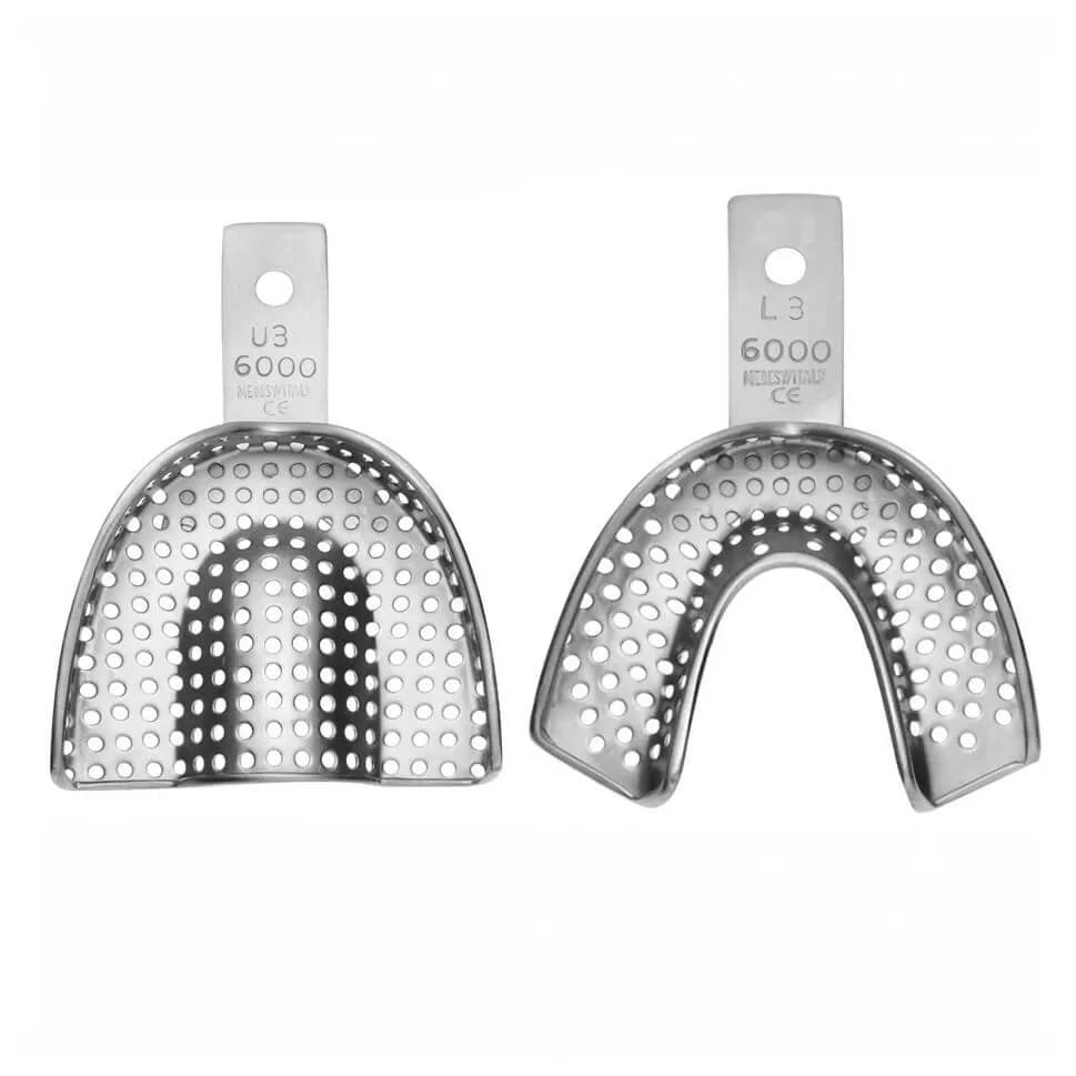 S.Steel Perforated Impression Trays #3 (Small)