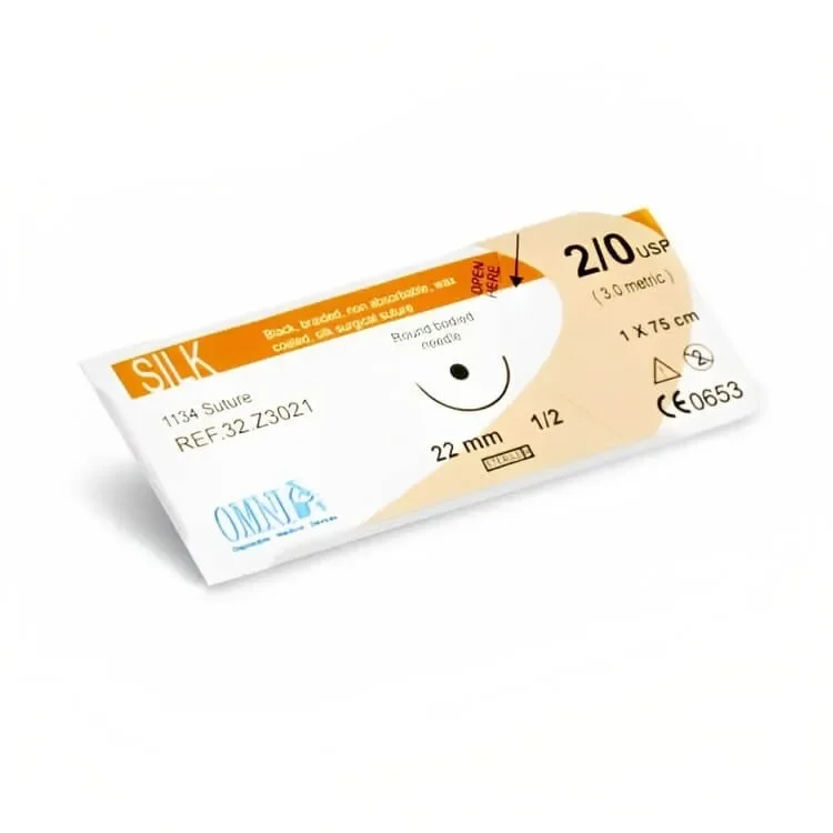 Silk Suture 4/0 Cutting Edge, 12mm, 3/8 Circle Cutting Edge