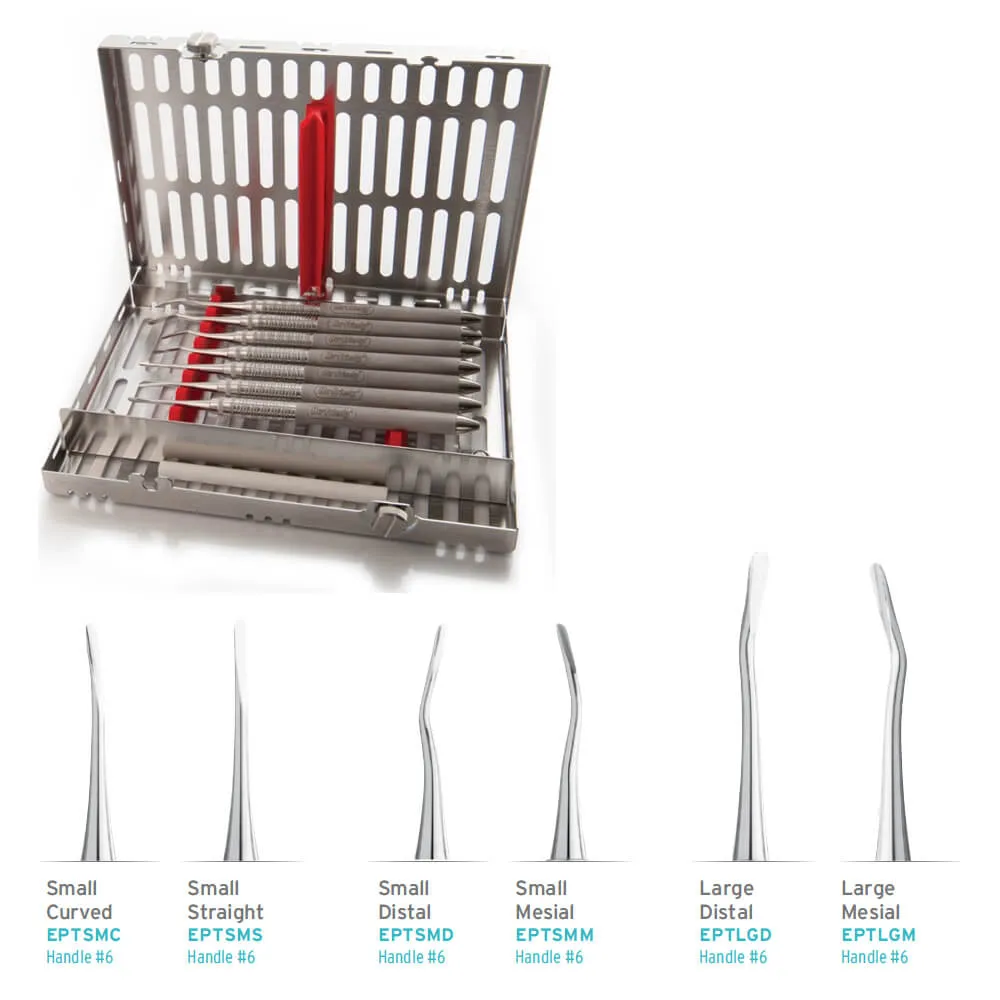 طقم Perio/Surgical، مخلخلات هجينة، مع DIN Cassette 7 أدوات