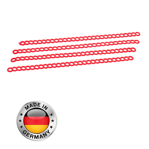 Perforated Wax Retainer, Red, PK/25 Bars