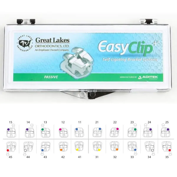 مجموعة Case Bracket Easy Clip + Passive Damon، قياسي، 022، خطافات، Kit/20