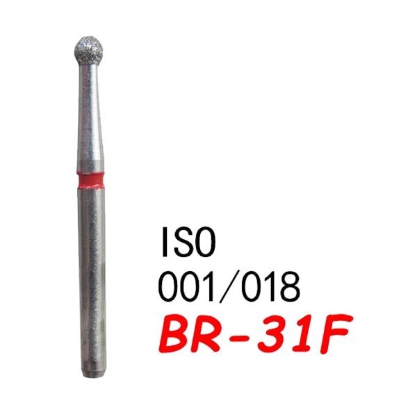 نهاية كروية BR-31F، خشونة ناعمة، 001/017
