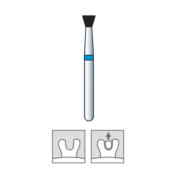 Diamond Burs, Inverted Cone, Medium Grit, FG 010-023