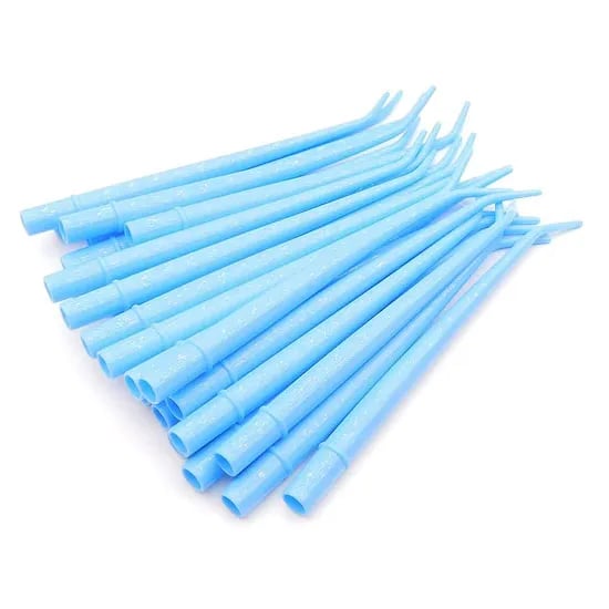 Disposable Surgical Aspirator Tips, Blue (Large)