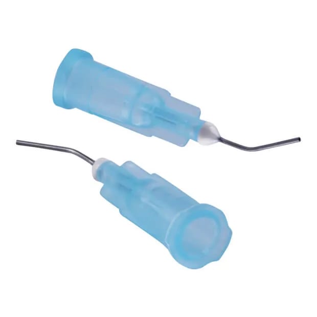 رؤوس إبر مثنية، للحفر، زرقاء (25G)