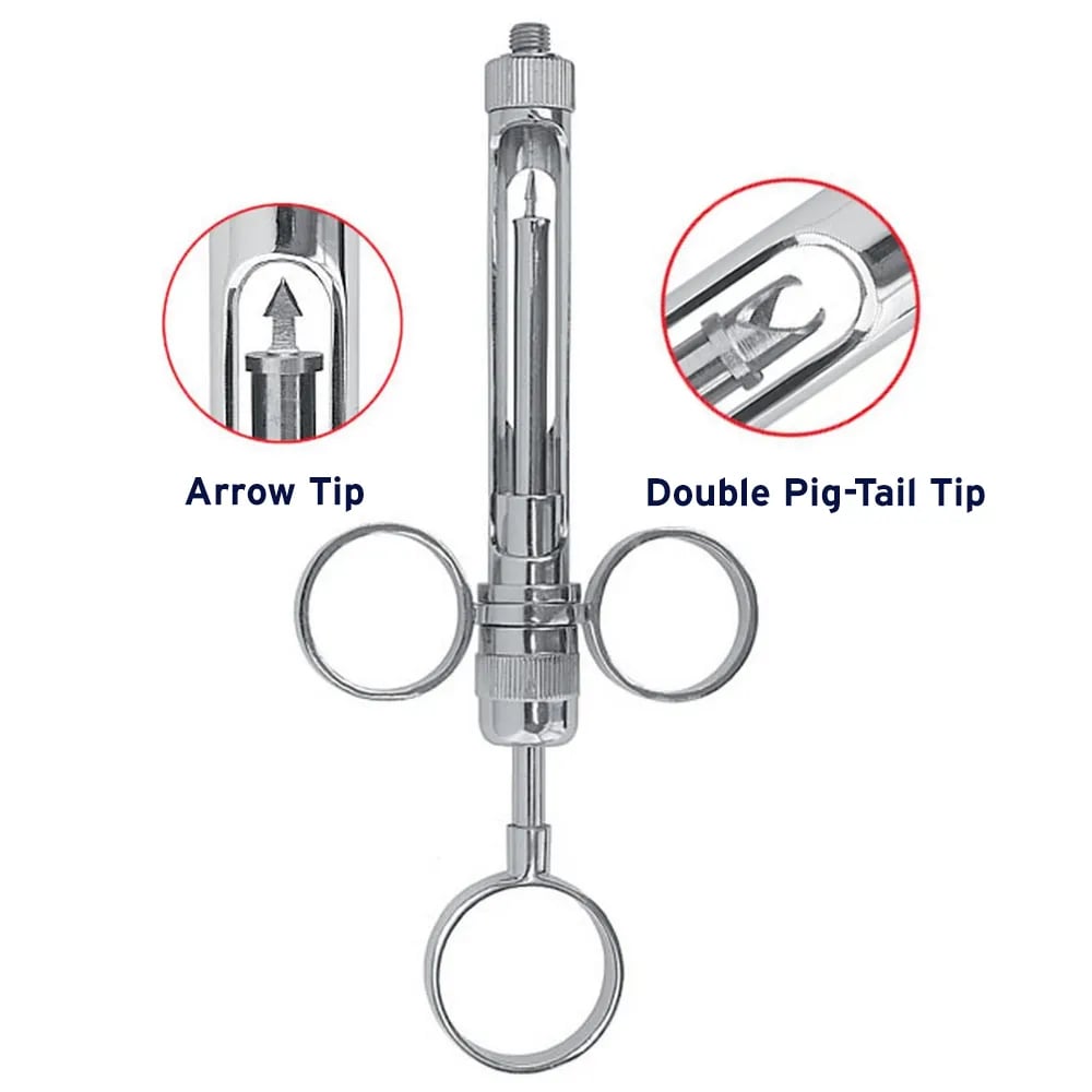 Dental Syringe Aspirating, 1.8 ml, 2 Rings, European/American Thread