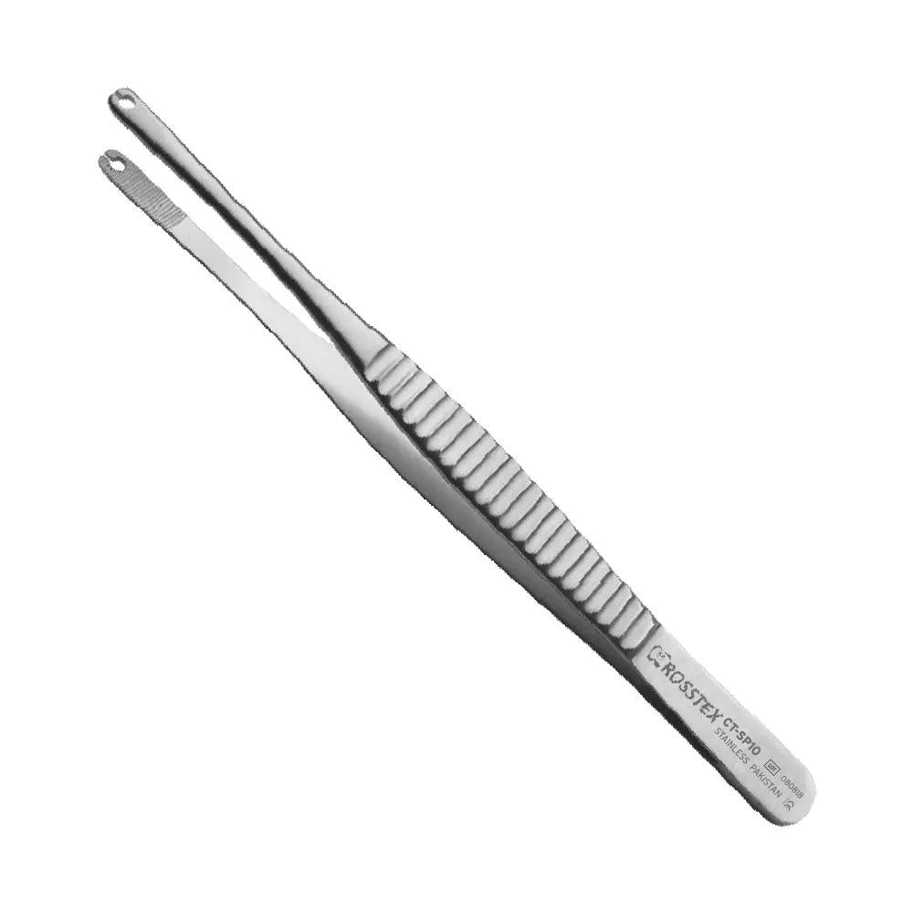 Tissue Plier Corn Suture, 2.2 mm, Straight, 15.0 cm