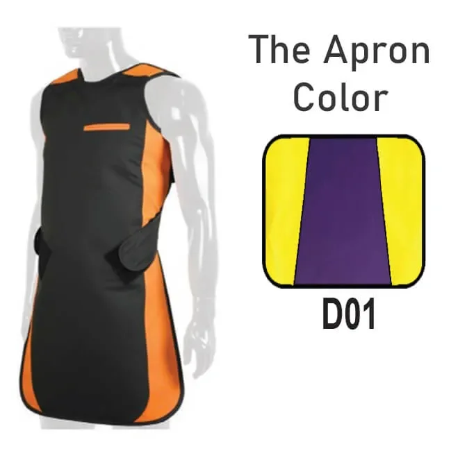 Adult Panorama Lead Apron without Collar 0.35mm Pb, Color D01