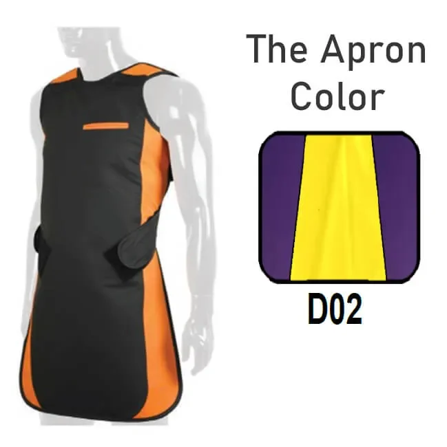 Adult Panorama Lead Apron without Collar 0.35mm Pb, Color D02